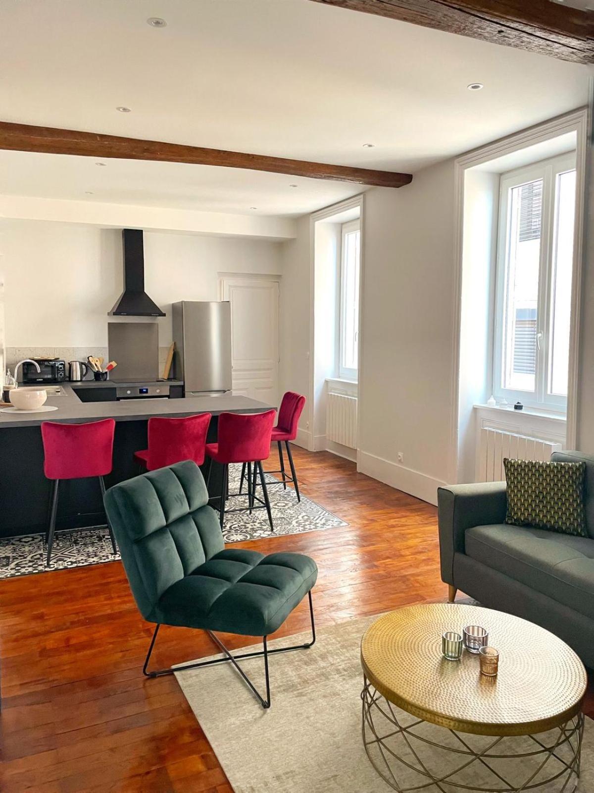 Center Macon Charmant Appartement Avec Vue Sur La Saone Bagian luar foto